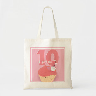 Pink Cupcake Birthday   Basic Tote