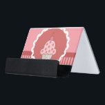 Pink Cupcake Design Desk Business Card Holder<br><div class="desc">cupcake template  © and ® Bigstock® - All Rights Reserved.</div>