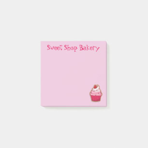 Pink Cupcake Dessert Post-it® Notes