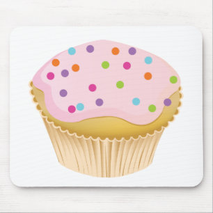 Pink Cupcake Mouse Pad