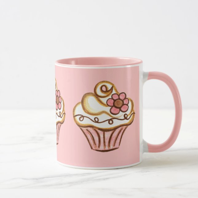 Pink Cupcake Mug (Droite)