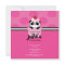 Pink Cupcake Panda Birthday Party Invitation
