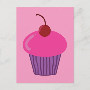 Pink Cupcake Postcard