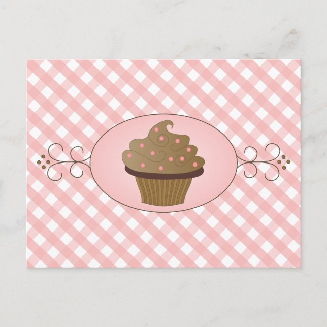 Pink Cupcake Postcard (Front)