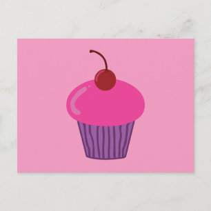Pink Cupcake Postcard