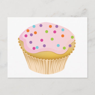 Pink Cupcake Postcard