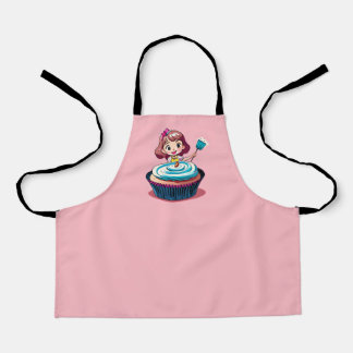 Pink Cupcake Princess Apron