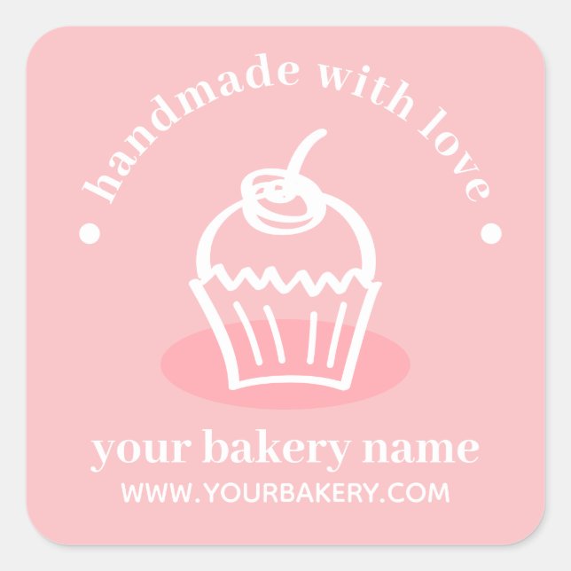 Pink Cupcake Product Label (Front)