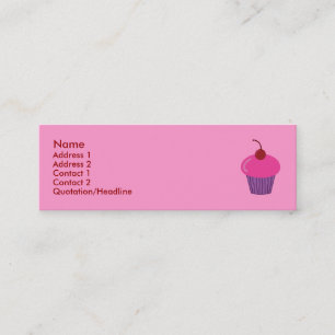 Pink Cupcake Profile Cards