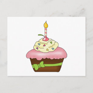 Pink Cupcake Recipe Card