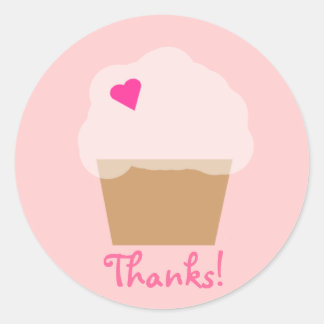 Pink Cupcake Sticker