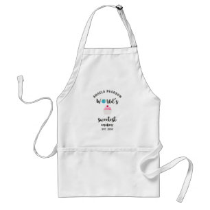 Pink Cupcake World's Sweetest Mum quote for Her Standard Apron