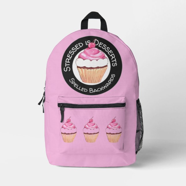 Pink Cupcakes Backpack (Front)