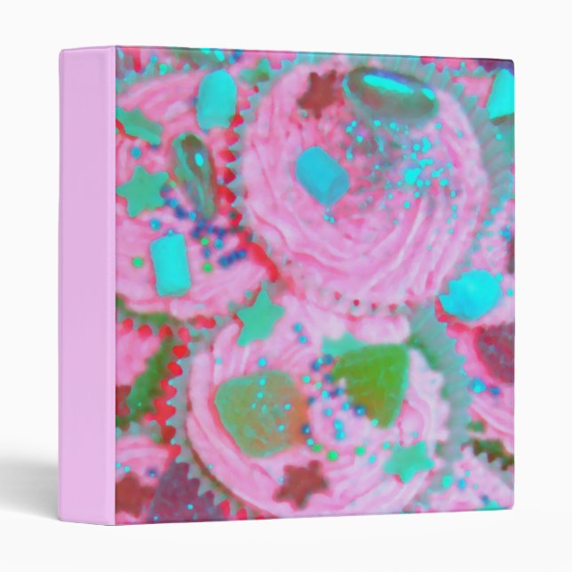 Pink Cupcakes binder (Front/Spine)