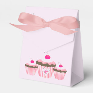 Pink Cupcakes Favor Box