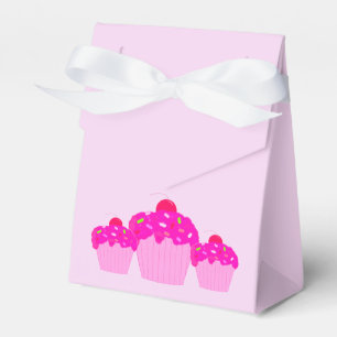 Pink Cupcakes Favor Box