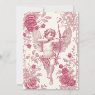 Pink Cupid Valentine's Day Card