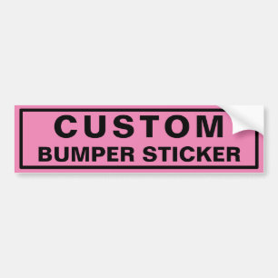 Pink Custom Bumper Sticker