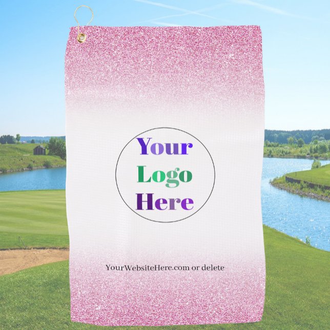  Pink Custom Golf Towels With Logo No Minimum  (Creator Uploaded)