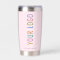 Pink Custom Insulated Tumbler with Company Logo