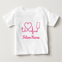 Pink Custom Nurse Name Stethoscope Heart Life Line