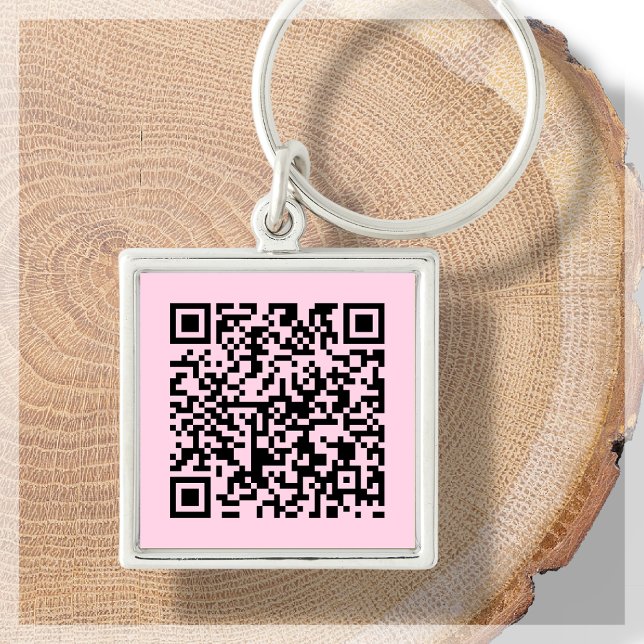 Pink | Custom QR Code Scannable Keychain (Creator Uploaded)