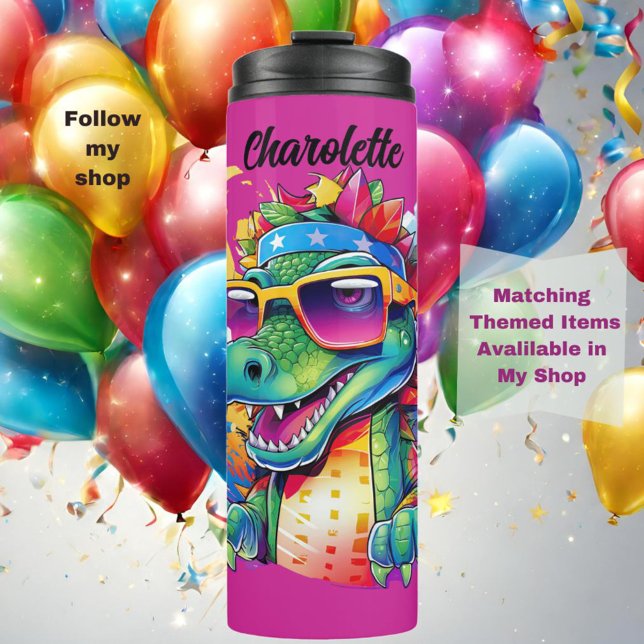 Pink Customizable Crocodile Tumbler (Creator Uploaded)