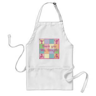 Pink Customizable Patchwork Apron