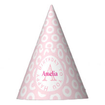 Pink customize party hat