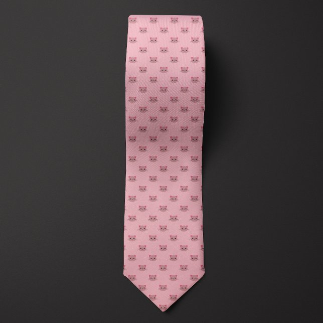 Pink Cute Cat Tie (Creator Uploaded)