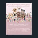 Pink Cute Dog Sitting Service Flyers<br><div class="desc">Pink Cute Dog Sitting Service Flyers</div>