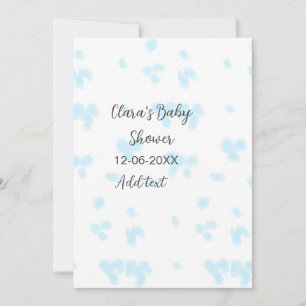 Pink cute flower baby shower watercolor modern dat invitation