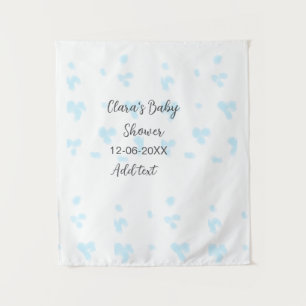 Pink cute flower baby shower watercolor modern dat tapestry