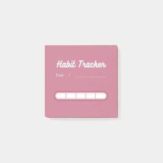 Pink Cute Habit Tracker Post-it Notes