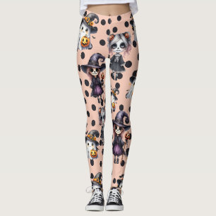 Pink Cute Halloween Leggings