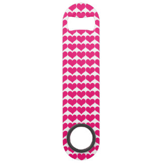 Pink Cute Hearts Pattern Bottle Opener Speed Bottle Opener