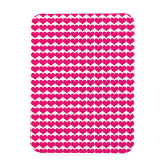 Pink Cute Hearts Pattern Magnet