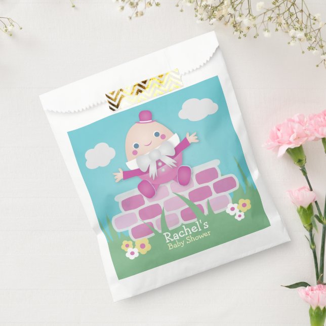Pink Cute Humpty Dumpty Baby Shower  Favour Bag (Sealed)