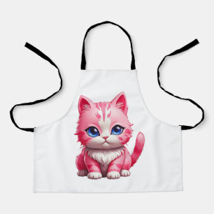 Pink Cute Kitty Cat Apron