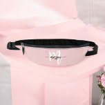 Pink Cute Monogram Name Girl's Script  Fanny Pack<br><div class="desc">Step out in style with the Pink Cute Monogram Name Girl's Script Fanny Pack. This trendy accessory features a charming blush pink design with a playful script monogram, perfect for adding a touch of personalized flair to any outfit. Crafted from durable, lightweight material, it offers ample storage with its secure...</div>