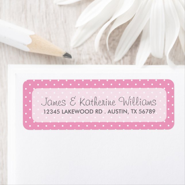 Pink Cute Polka Dots Modern Wedding (Insitu)