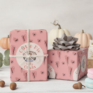 Pink Cutie Pie Baby Girl Wrapping Paper