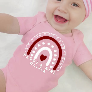 Pink Daddy's Girl Baby Bodysuit