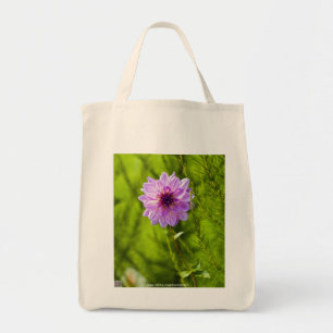Pink Dahlia, Aquarell Effect Tote Bag