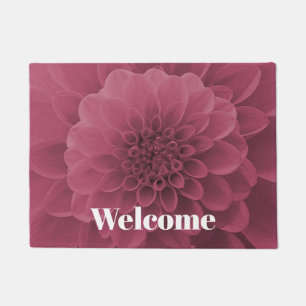 Pink Dahlia Doormat