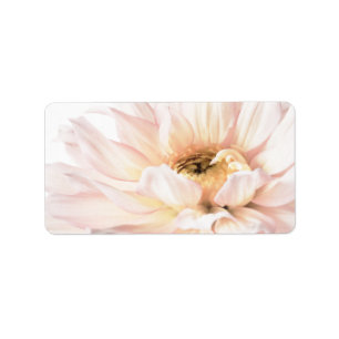 Pink Dahlia Flower - Dahlias Customized Template Label