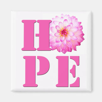 Pink Dahlia Flower Photo HOP Magnet