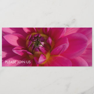 Pink Dahlia Invitation