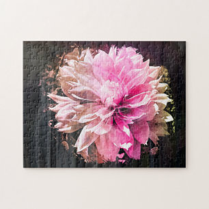 "Pink Dahlia" Jigsaw Puzzle
