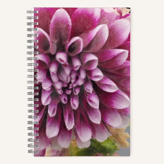 Pink Dahlia notebook (Front)